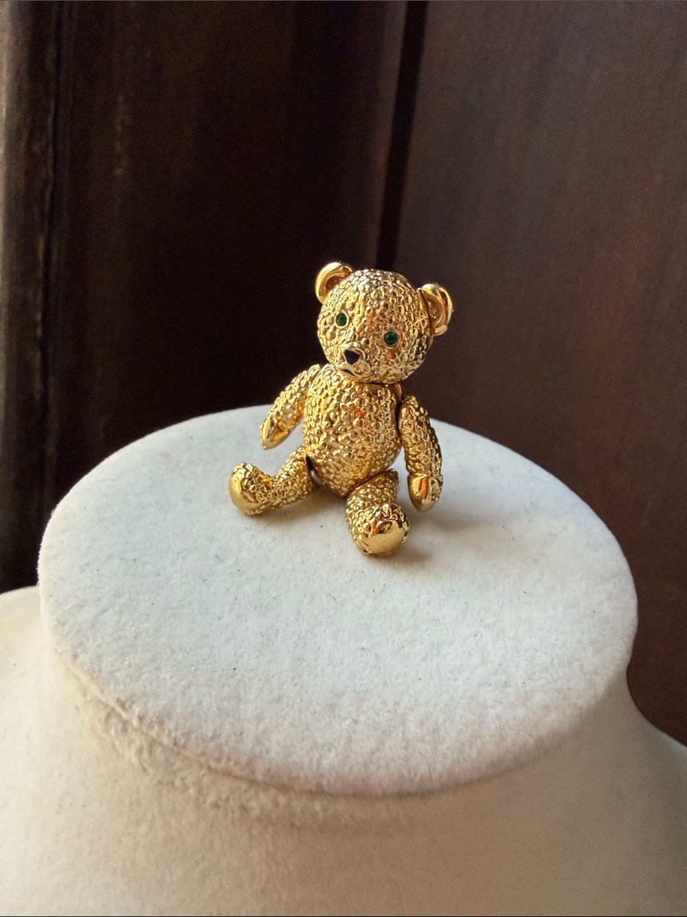 Vnt Napier Gold Teddy Bear Charm Brooch  - Women's Jewelry